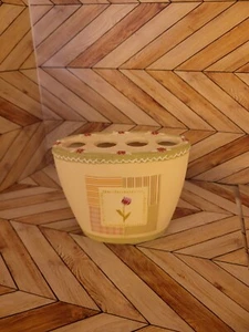 Chapel hill by Croscill Vanessa Toothbrush Holder Floral Patchwork Gingham - Picture 1 of 1