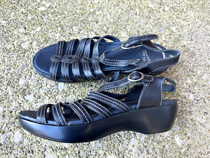 Dansko Women's Blue Leather Slingback Open Toe Sandals Strappy Sz. 41 US 10.5