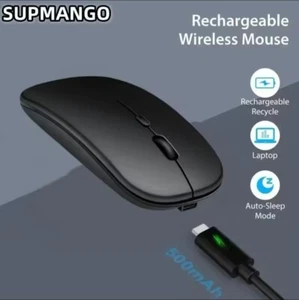 Funk maus kabellos USB Bluetooth + 2.4G Pc Laptop Computer, Wireless Mouse USB - Bild 1 von 8