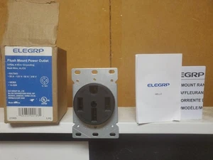 ELEGRP 50 Amp 125/250V NEMA 14-50R Presa di corrente da incasso lama dritta - Foto 1 di 1