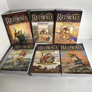 Complete Set Series - Lot of 6 Redwall Books by Brian Jacques - Picture 1 of 15