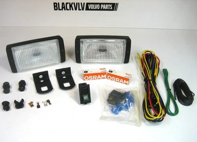 Kit conjunto de faróis de neblina Volvo 240 244 245 242 relé interruptor luzes turbo RARO Bosch novo - Imagem 1 de 4