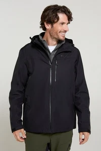 Mountain Warehouse Brisk Extreme Mens Waterproof Jacket Taped Seams Coat Cagoule - Picture 1 of 78