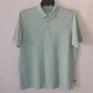 Polo Tommy Bahama Island Zone uomo L verde bianca a righe manica corta - Foto 1 di 8