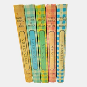 Favorite Recipes of America Cookbooks Complete Set of 5 Volumes Vintage 1968 - Picture 1 of 19