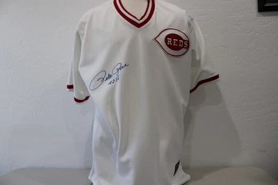 Pete Rose SIGNED Cooperstown Collection Licensed Jersey Reds PSA/DNA 4 ID:453111 - Image 1 of 4