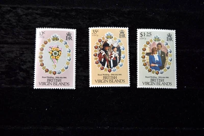 BRITISH VIRGIN ISLANDS     1981 ROYAL WEDDING   S 406-408   MNH - Image 1 of 4