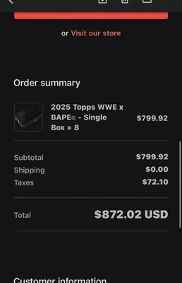 2025 Topps WWE x BAPE Hobby Box ✅‼️PRE SALE - Image 1 of 4