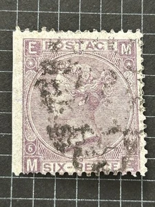 QV 1867-80 Sg105 PL6 Deep Lilac Used. Mixed Condition - Picture 1 of 2