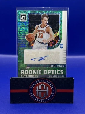 2024-25 Donruss Optic Tyler Kolek Green Inter Rookie Optics Auto /25 Knicks JM1 - Image 1 of 2