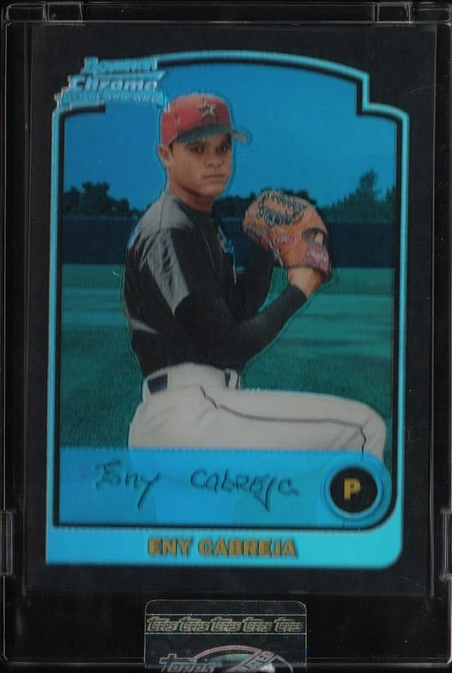Eny Cabreja (Astros) 2003 Bowman Chrome refrator azul RC lacrado, não circulado - Imagem 1 de 2
