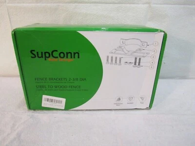 Paquete de 24 soportes de valla Supconn de 2-3/8" de acero a madera Foto 1 de 4