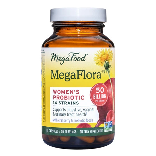 MegaFlora probiótico para mujer 90 cápsulas de MegaFood Foto 1 de 1