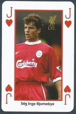 LIVERPOOL PLAYING CARD- #JH-STIG INGE BJORNEBYE