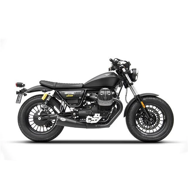 Zard Exhaust Slip On Black Stainless Big Version Moto Guzzi V9 Bobber 2017 - Image 1 of 1