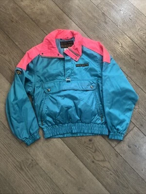 Vintage Descente Ski Jacket Size Small Winter Coat Windbreaker Retro Pink Teal - Image 1 of 4