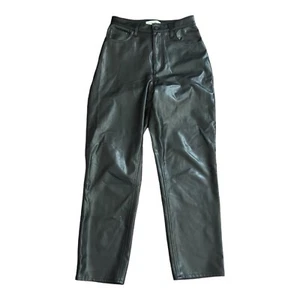 Abercrombie & Fitch The Ankle Straight Ultra High Rise 28/6 Vegan leather $110 - Bild 1 von 11
