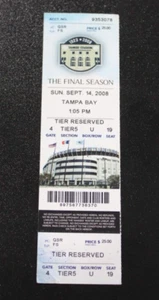 New York Yankees | 14. September 2008 | David Price Debüt Ticket - Bild 1 von 1