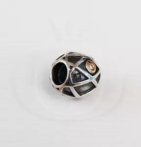 Genuine Pandora two tone Charm - Diamond Harlequin - 790164D - retired - Picture 1 of 1