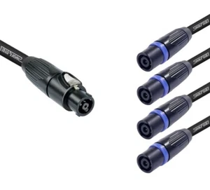 DG Systems - FanOut Spider Speakon NLT8F / 4 NLT4M, 4 cavi 2x2.5 - Made in Italy - Imagen 1 de 2