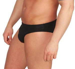 12 Stk. Herren Slips Slip Unterhosen schwarz 95% Bw mit 5% Elasthan Gr. 7 / XL - Bild 1 von 1
