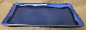 Blue Rectangle Stoneware Platter by World Tableware Lot of 3 - Picture 1 of 3