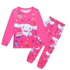 Cinnamon dog 3-10-year-old girls' sleepwear long sleeved casual home suit set - Picture 1 of 21