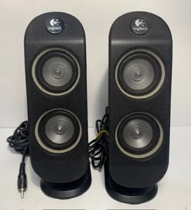 Logitech X-230 Computer Speakers Only Pair Tested & Working - Picture 1 of 5