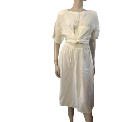 Vintage Cygnet blouse & maxi skirt beige  - Image 1 of 4