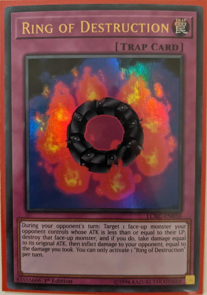 YuGiOh Ring of Destruction Ultra Rare 1st Edition LCKC-EN050 - Image 1 of 1