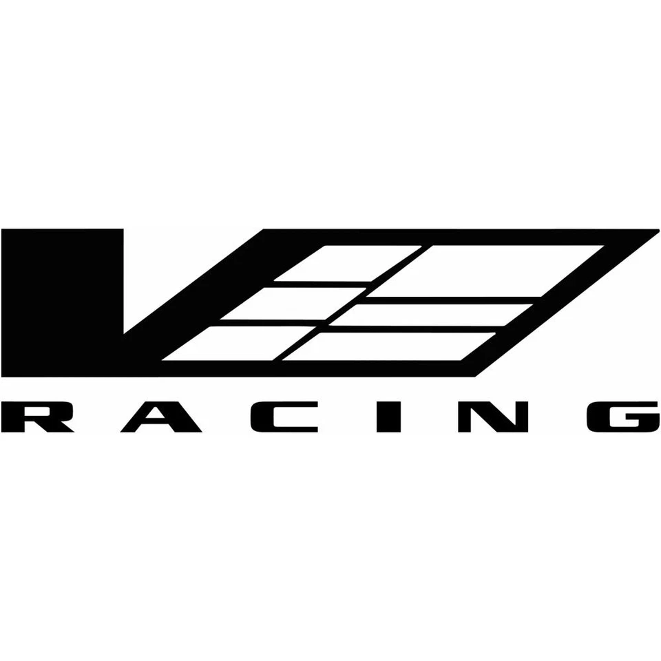 Cadillac V Racing Vinyl Decal Car Window Tumbler Laptop Mirror Bike Flask - Image 1 of 1