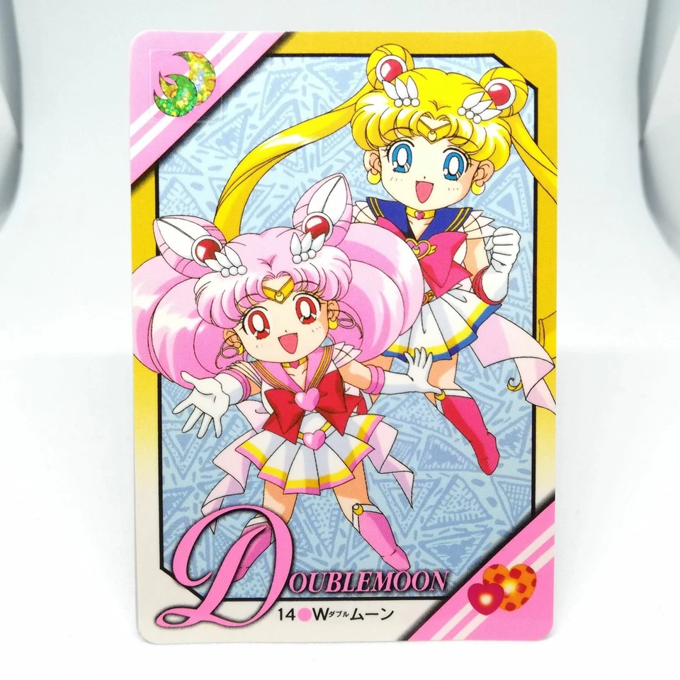14 W Sailor Moon Sailor Moon Card Super S BANDAI NAKAYSHI JAPAN 1995 TV ASAHI - Image 1 of 4