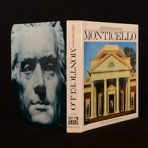 1983 Jefferson's Monticello Adams First Edition Clay Illustrated Dustwrapper - Imagen 1 de 7