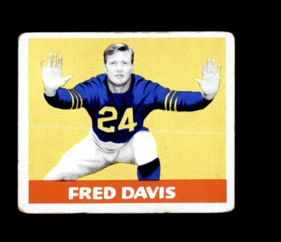 1948 Leaf Football #27 FRED DAVIS - CHICAGO BEARS - Image 1 of 2