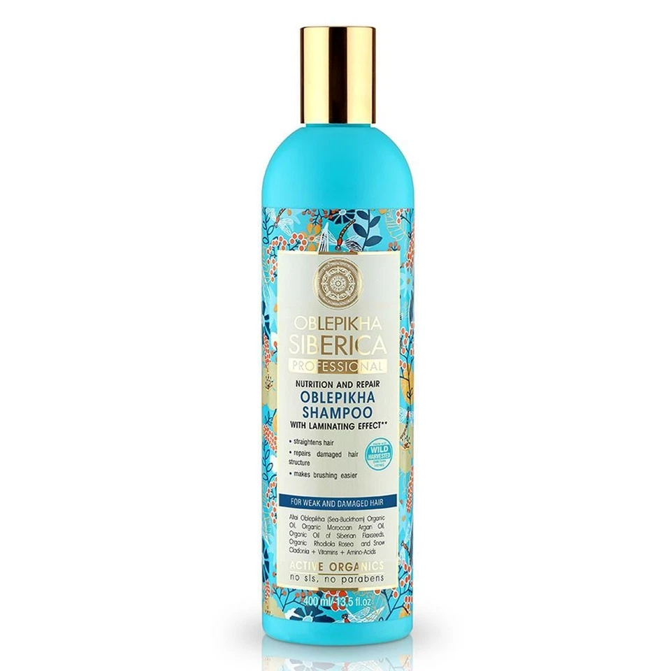 Champú Profesional Natura Siberica Oblepikha para Cabello Débil y Dañado 400 ml Foto 1 de 1