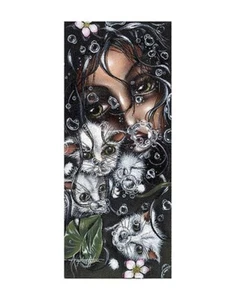 Redemption by A. Wrona Fantasy Horror Drowning Girl & Kittens Art Print 11x14 In - Picture 1 of 1