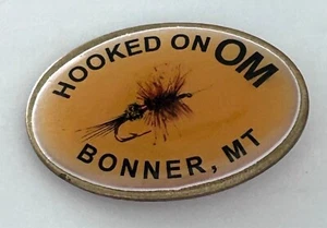 Prendedor de solapa vintage Odyssey of the Mind enganchado en OM Bonner MT Montana - Imagen 1 de 3