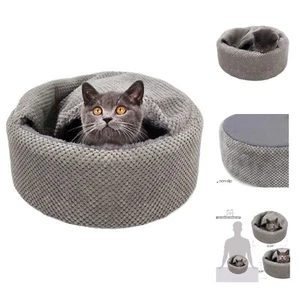 Washable Warming Cat Bed House,Round Soft Cat Beds for Indoor Cats,Calming Pe... - Picture 1 of 9