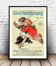 Good Housekeeping 1934, Vintage Magazine cover poster reproduction.