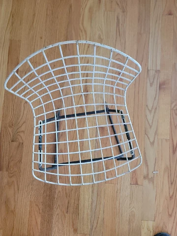 MCM Harry Bertoia Childrens Black Wire Side Chair  Knoll c.1950s Cover