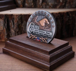 Wooden Challenge Coin Stand - Picture 1 of 2