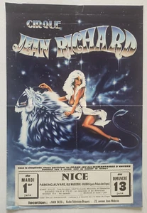 Affiche originale cirque - CIRQUE JEAN RICHARD grand jeu des DIAMENTAIRES - Picture 1 of 1