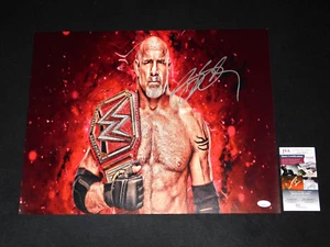 GOLDBERG WCW WWE HOF SIGNED 16X20 PHOTO JSA COA WHO'S NEXT!!! - Picture 1 of 1