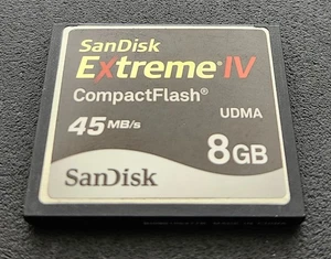 Sandisk Extreme IV 8 GB 45Mb/s Compact Flash CF Card - Tested and working - Photo 1 sur 3