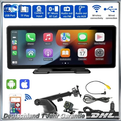 Auto Rückfahrkamera Autoradio 10.26" Display Universal Apple CarPlay Android - Bild 1 von 4