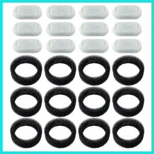 Filtros de fuente de agua para gatos y paquete de 12 esponjas prefiltro de repuesto compatibles... - Imagen 1 de 8