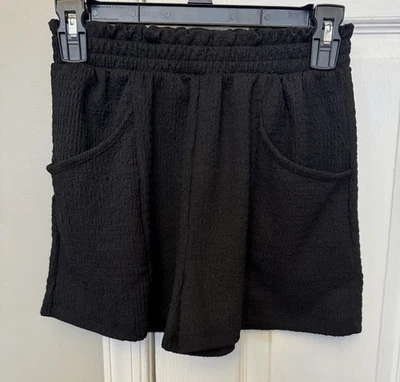 SO девочек размер L 10/12 черный нарядный шорты с передними карманами полиэстер/спандекс - Изображение 1 из 4