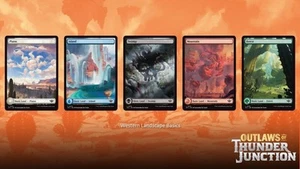 Magic MTG Outlaws of Thunder Junction ENG NM All Land Sets (FOIL/Full Art) - Bild 1 von 1