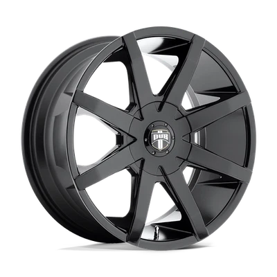 24x9.5 DUB S110 PUSH GLOSS BLACK Wheel 6x135/6x5.5 (25mm) - Image 1 of 4