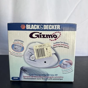 Black & Decker Gizmo Cordless Can Opener White Spacemaker EM200 Brand New - Picture 1 of 9